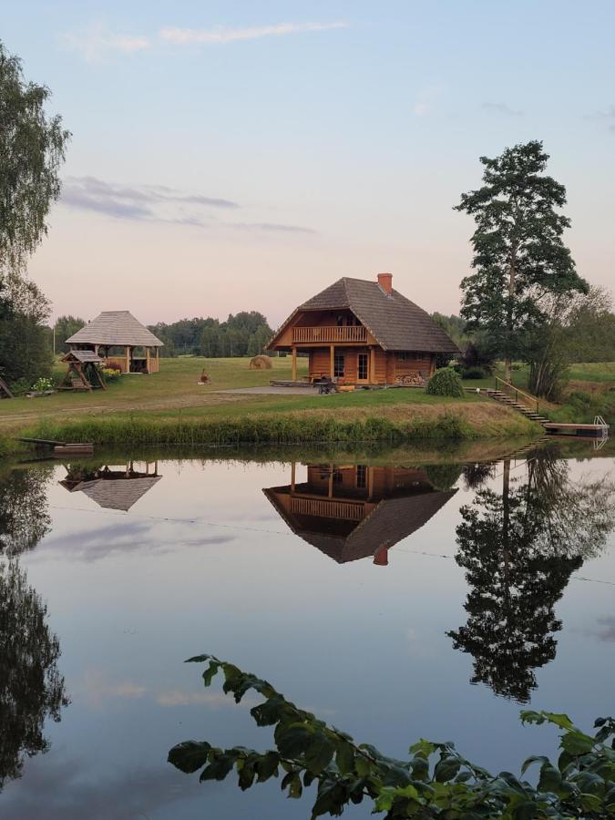 Brivdienu Maja Ar Pirti "Strautkalni" Ieriki ภายนอก รูปภาพ